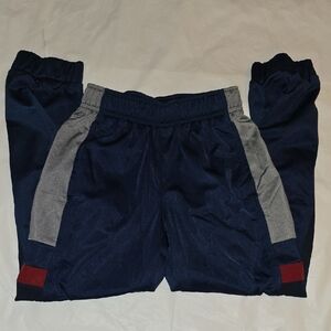 Athletic Works Boys Navy Sweatpants With Gray And Red Accents